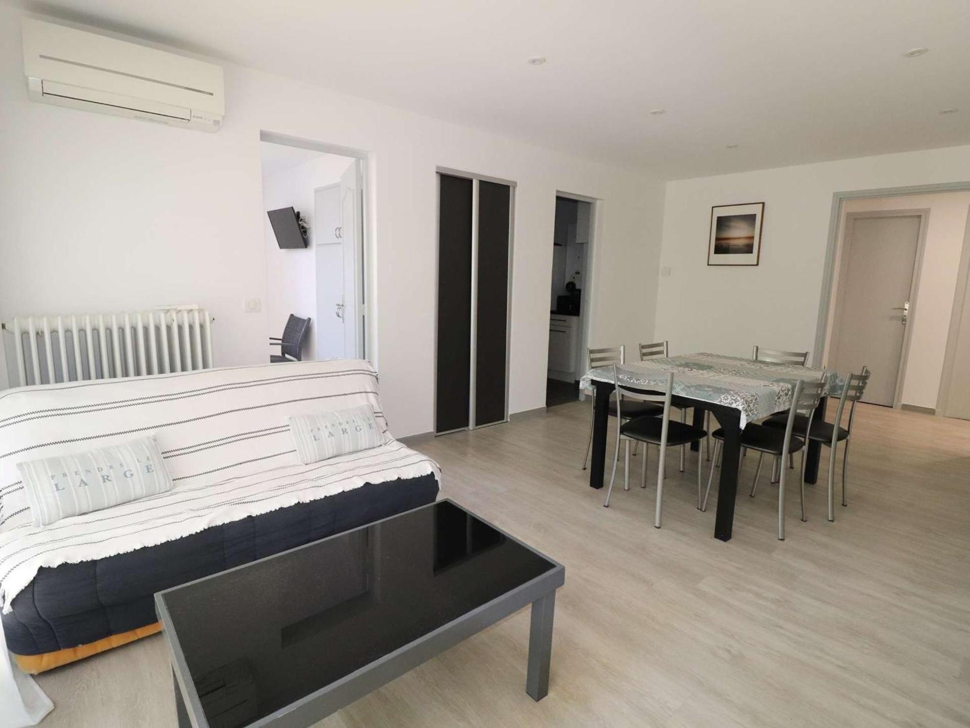 3 Pieces Climatise Avec Terrasse, Parking Prive, A 100M De La Plage, 7 Couchages - Fr-1-307-148 勒格罗-迪鲁瓦 外观 照片